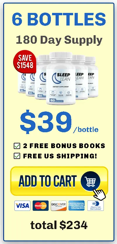 Buy Sleep Lean 3 bottles or 6 bottles with discount and free bonuses