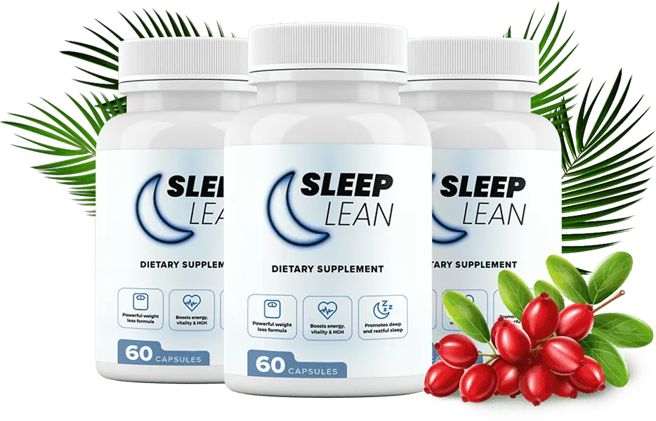 Sleep Lean supplement bottle – natural fat-burning sleep aid for weight loss and better sleep
